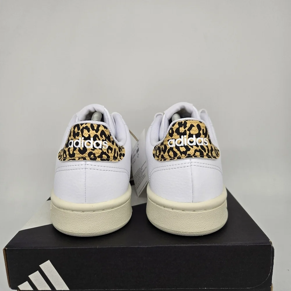 New adidas Advantage Cloud White White Tint Women's Tennis Shoes Size 6 - Picture 4 of 8